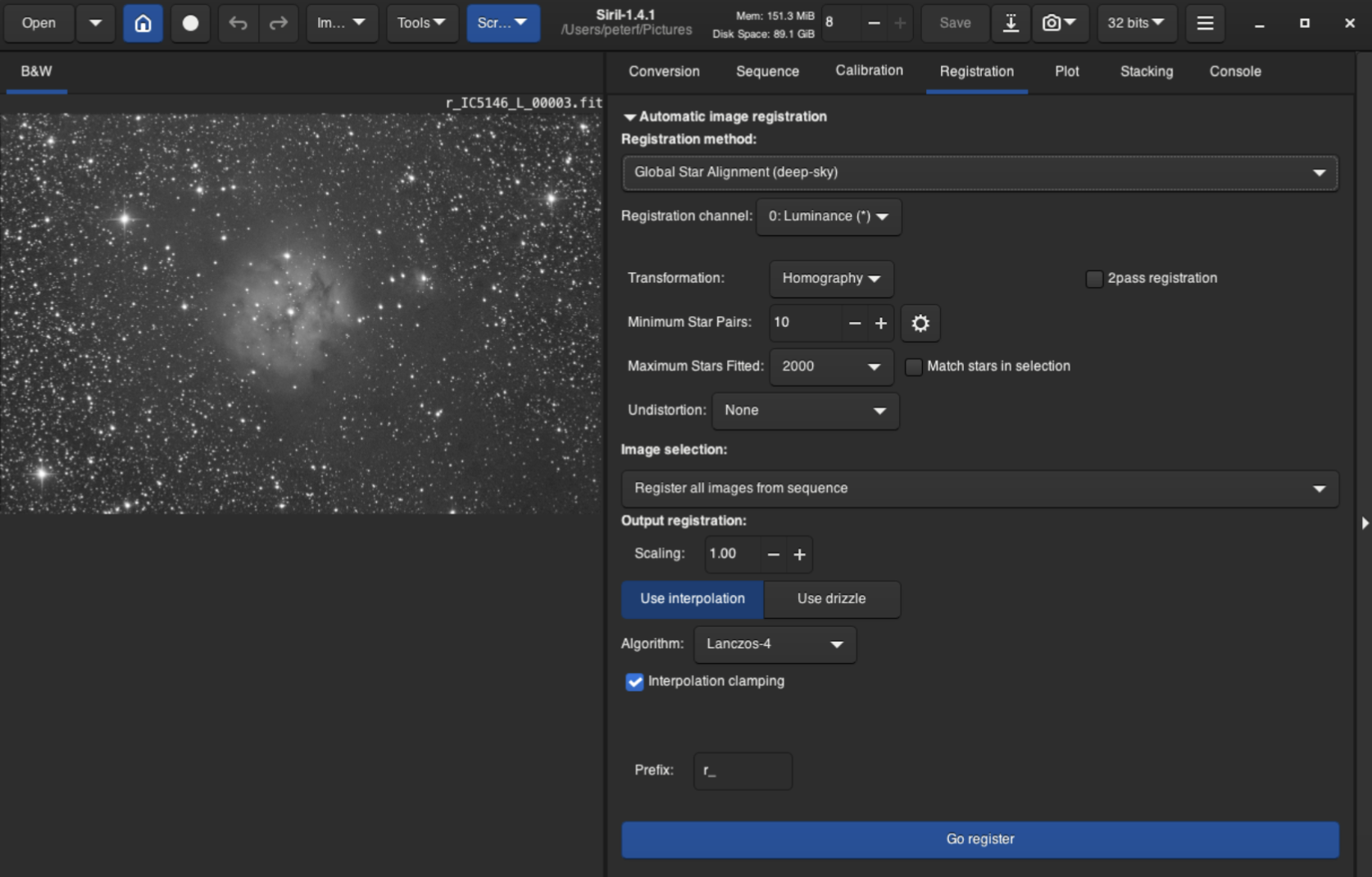 Introduktionsmöte om bildbehandling i Siril