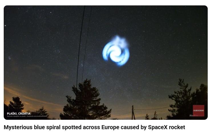 blå spiral fotad i Kroatien